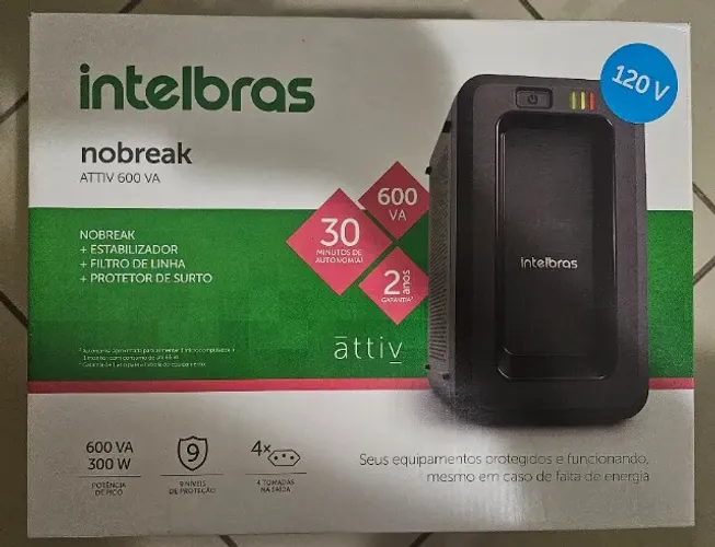 Nobreak Intelbras Attiv 600VA 127 Novo