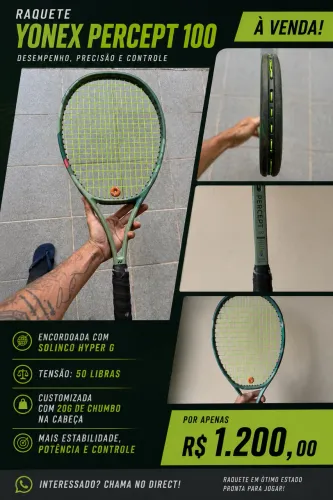 Raquete de tênis YONEX PERFECT 100 - costumizada