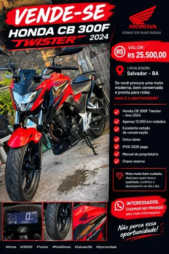 CB 300F TWISTER ABS 2024