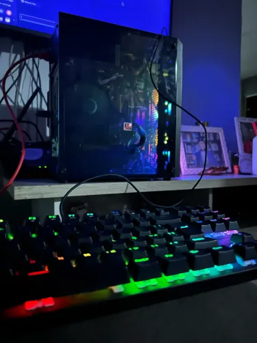 TROCO PC GAMER + Teclado Mecânico em Console