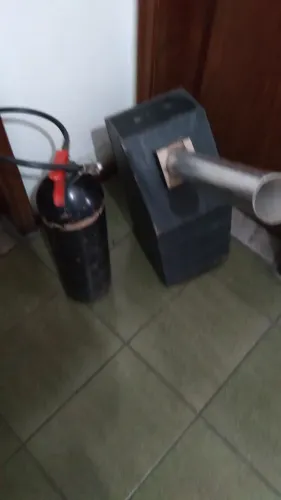 Chuva de prata - Cilindro c/ carga + mangote + conector + caixa expulsadora (danificada)