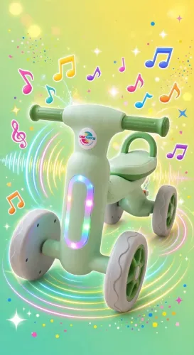 BICICLETA DE TREINAMENTO COM LUZ E SOM