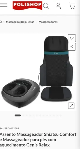 Assento Massageador corpo e pés