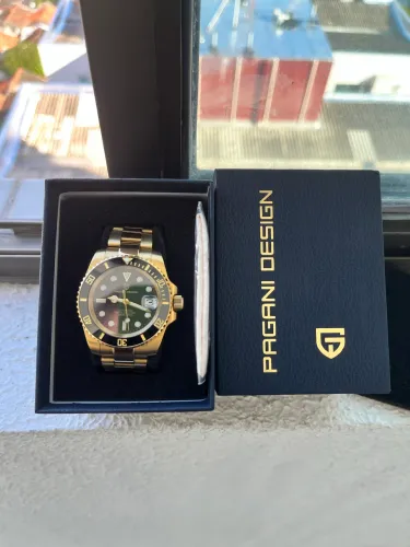 Relógio Pagani Design PD1661 Gold Black Seiko NH35 Raro Descontinuado Excelente estado