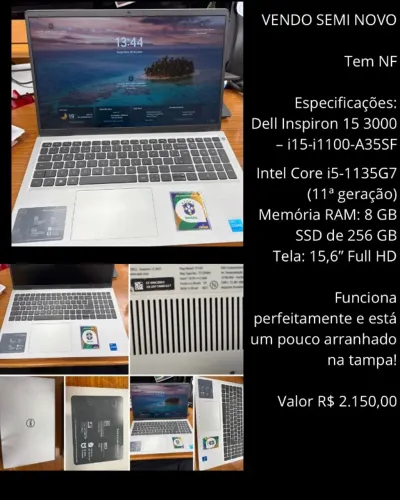 Notebook Dell Semi profissional