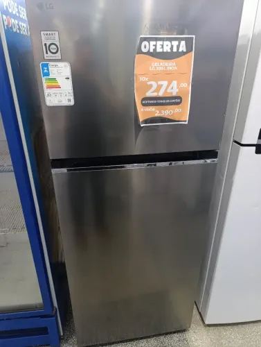 GELADEIRA LG 395L (NOVA, PRODUTO DE MOSTRUÁRIO)