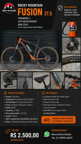 Bike Rocky Mountain 27.5 - L