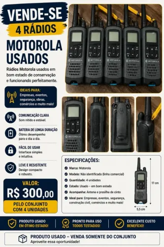 4 radio Motorola 