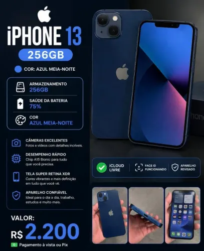 IPhone 13 256Gb 2.1000,00 R$