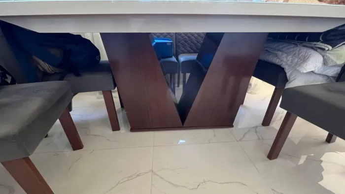 Conjunto Mesa com 6 Cadeiras Sala de Jantar