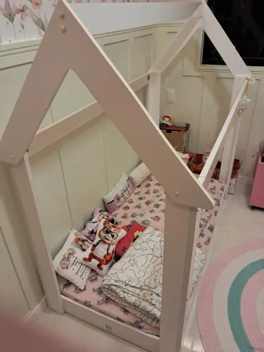 CAMA MONTESSORIANA CASINHA COM COLCHÃO