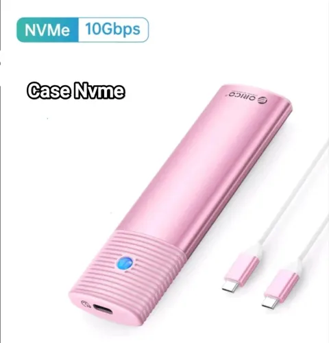 Case Nvme Tipo C 10gb Orico Rosa Novo Promoção
