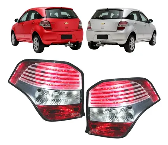 Par Lanterna Chevrolet Agile 2009 2010 2011 2012 2013 Ambos Lados