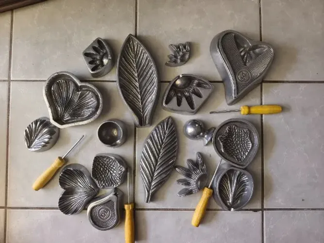 Frisadores Em  Alumínio - Kit Folhas E Flores 