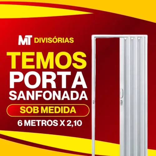 Porta sanfonada Nova Instalada