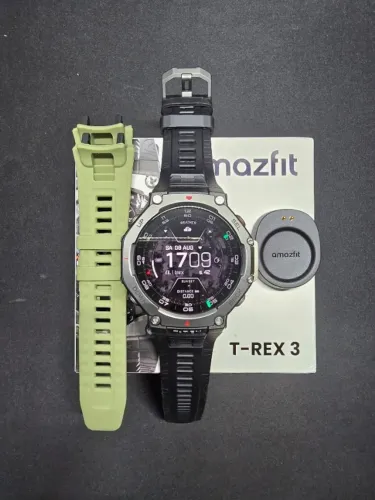 Smartwatch Amazfit T-Rex 3 - Preto Onyx