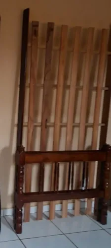 Cama solteiro madeira (BAURU) NÃO ENTREGO
