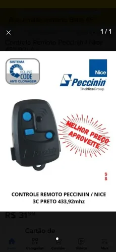 Codifico e vendo controles de portão automático