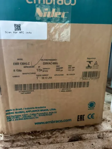 Compressor Refrigeração 1/3 + EMBRACO novo!!! > Freezer, Geladeira, Balcão 