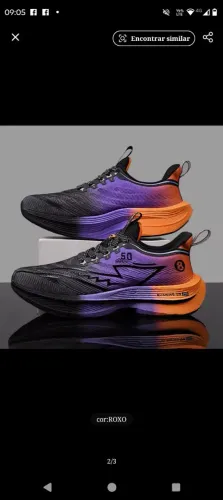 Tênis de placa de carbono