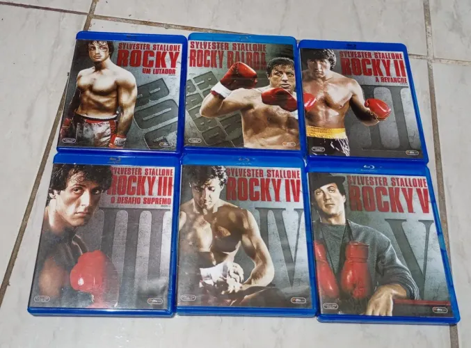 6 blurays Rocky coleção