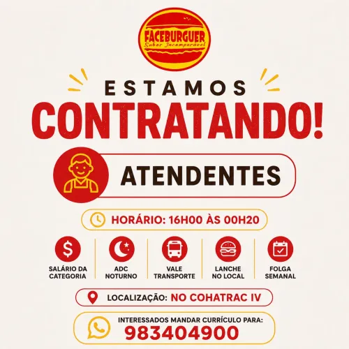 Vaga para atendente