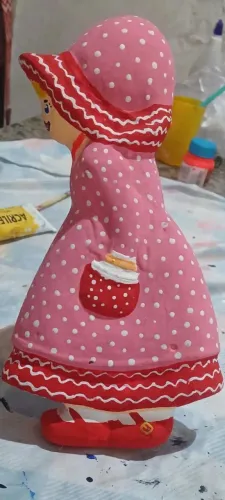Bonecas camponesas de gesso enfeites pra parede