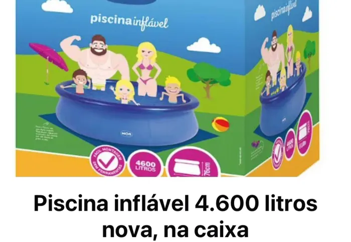 PISCINA 4600 litros inflável, nova na caixa 