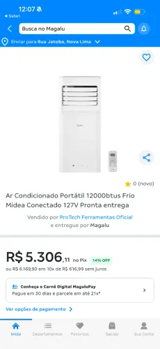 Ar condicionado portátil midea NOVO