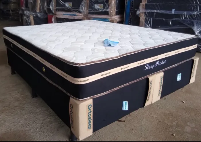 Cama box molas ensacadas Queen/king novas