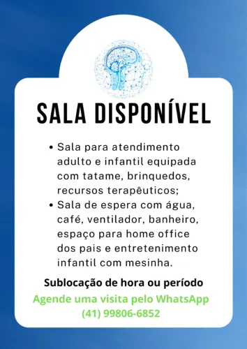 Aluguel de sala por hora ou período