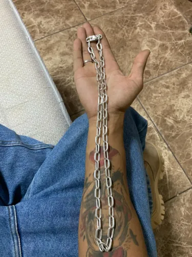 Cordão de prata 950 grosso