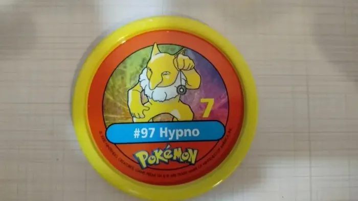 Tazos Estrela Pokémon Pokemetal #97 Hypno