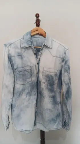 Camisa jeans masculina