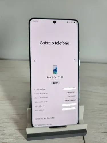 Samsung Galaxy S20 Plus azul impecável 128gb