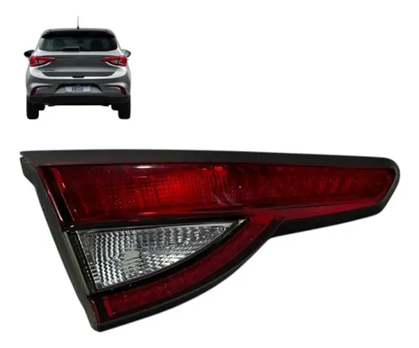 Lanterna Argo 2017 2018 2019 2020 Até 2025 Esquerdo Original Esquerdo/motorista Vermelho