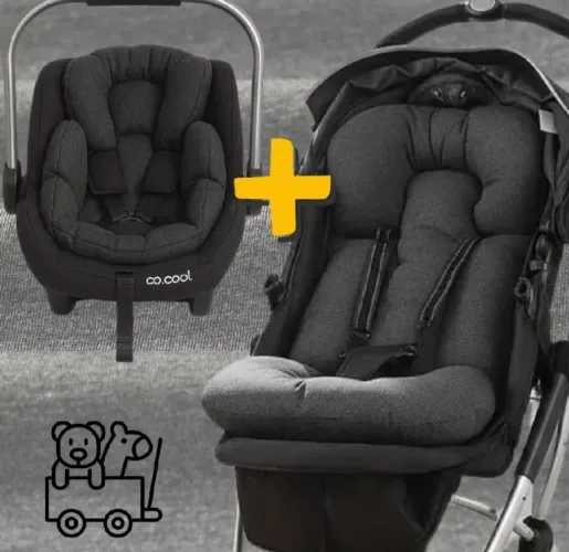 Kit protetor carrinho e bebê conforto