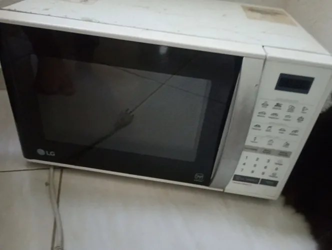Microondas LG com defeito