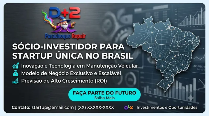 Sócio Para Startup Única no Brasil