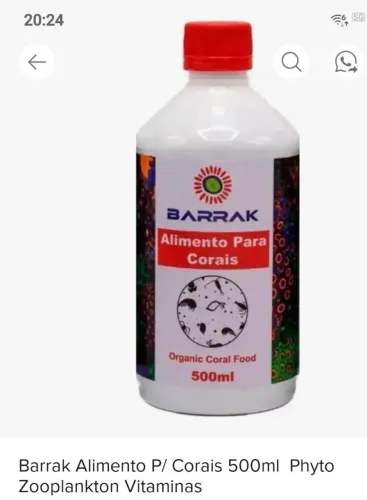 BARRAK ALIMENTO PARA CORAIS