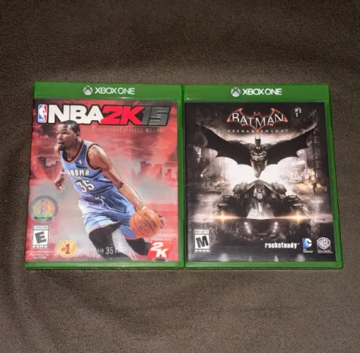 2 JOGOS ORIGINAIS XBOX ONE BATMAN ARKHAM KNIGHT + NBA 2K15