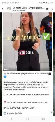 Mutirão vaga de emprego