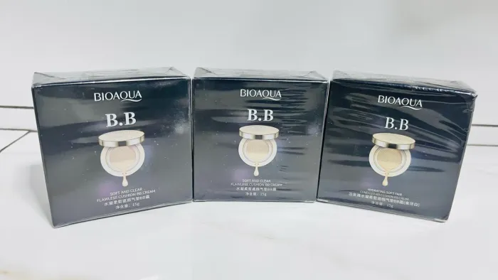 BB Cream Cushion Bioaqua Base Líquida Hidratante 15g Cobertura Natural