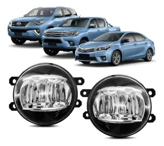 Par Farol Milha Neblina Full LED Corolla Hilux SW4 2015 2019
