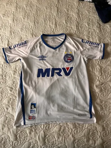 Camisa Bahia Umbro 2016 Branca Patches Irmã Dulce / 85 Anos - G