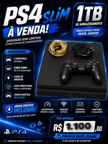 Playstation 4 slim 1TB 