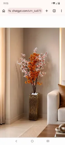 Lindo vaso com flores de magnólia kobus permanente 