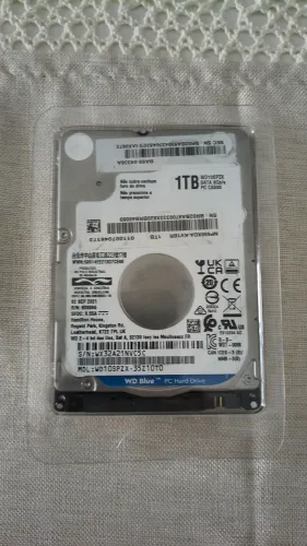 HD Interno 1TB Slim 2.5" Notebook/Xbox/PS3/PS4 - Disco Rígido HDD SATA WD Blue