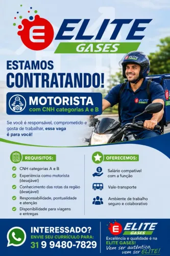 Precisamos de motorista com carteira A