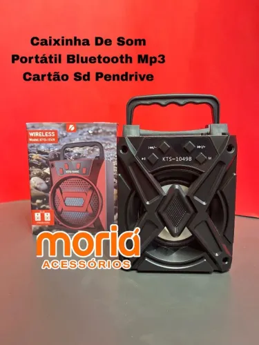 Caixinha De Som kTS-l049 Portátil Bluetooth Mp3 Cartão Sd Pendrive